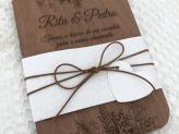 Convite Paper Wood - Papel de Lustro