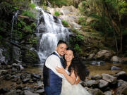 Depois de casados na cascata - J Oliveira Photographer