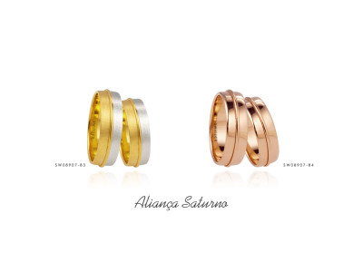 Alianças de casamento Saturno