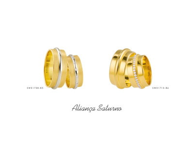 Alianças de casamento Saturno