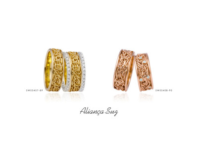 Alianças de casamento Suz