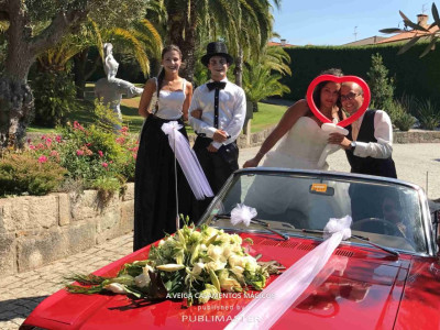 A.Veiga Casamentos Mágicos - Mimos e Andas na recepção dos noivos e convidados