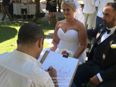 A.Veiga Casamentos Mágicos - Caricaturista para retratar os melhores